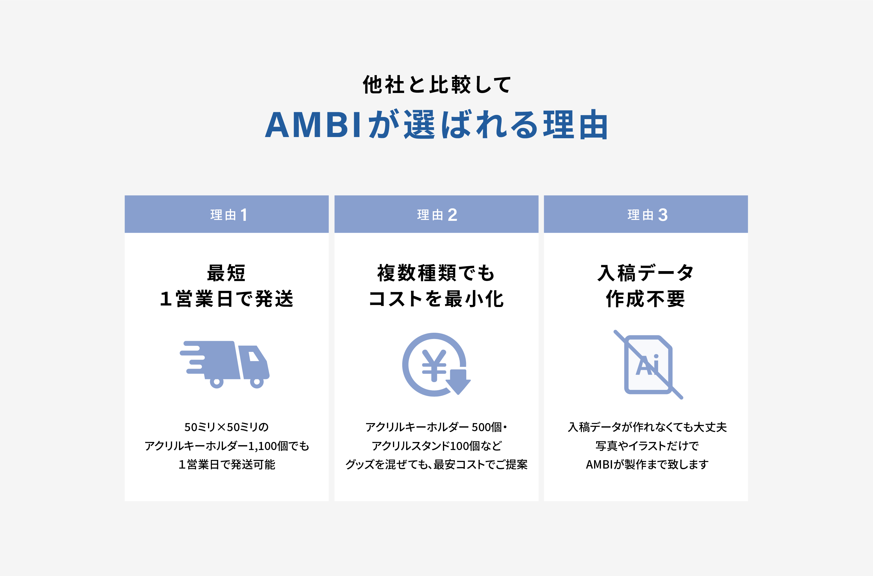 選ばれる理由