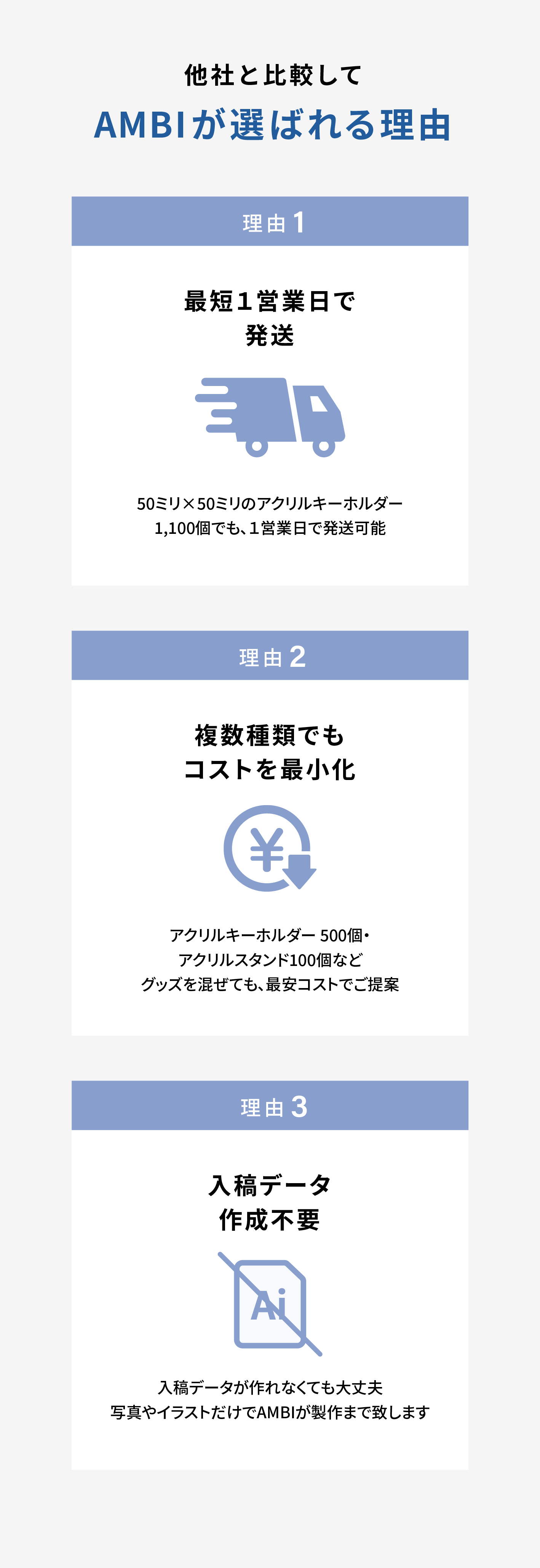 選ばれる理由
